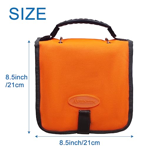 Aventik organizador blando para cebos de pesca resistente al agua 8.5x8.5x1.1 pulgadas Naranja miniatura 2
