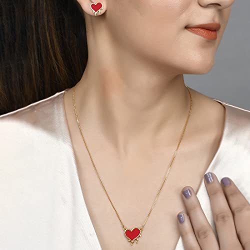 Asymmetrical Hearts Pendant Set - Collection