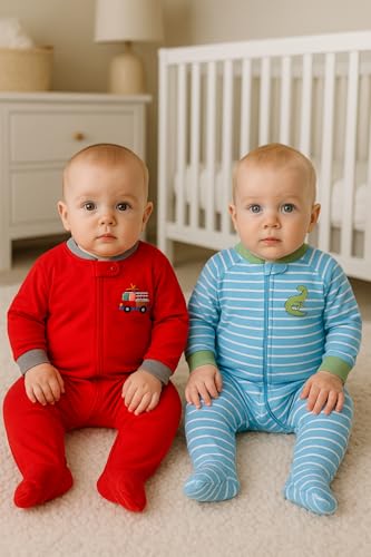 Image of TuddyBuddy 100% Cotton Multi Color Zipper Romper Sleepsuit /Romper /Jumpsuit for Baby Boy & Baby Girl