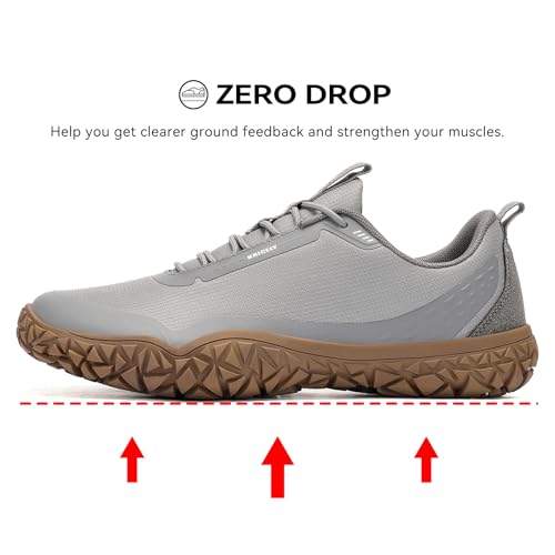 Image of Kricely Trail Running Shoes for Men Hiking Walking Sneakers Gym Workout