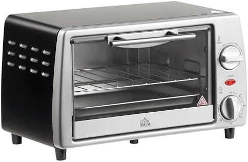HOMCOM Horno Eléctrico Sobremesa 10 Litros 750W Horno Eléctrico P...