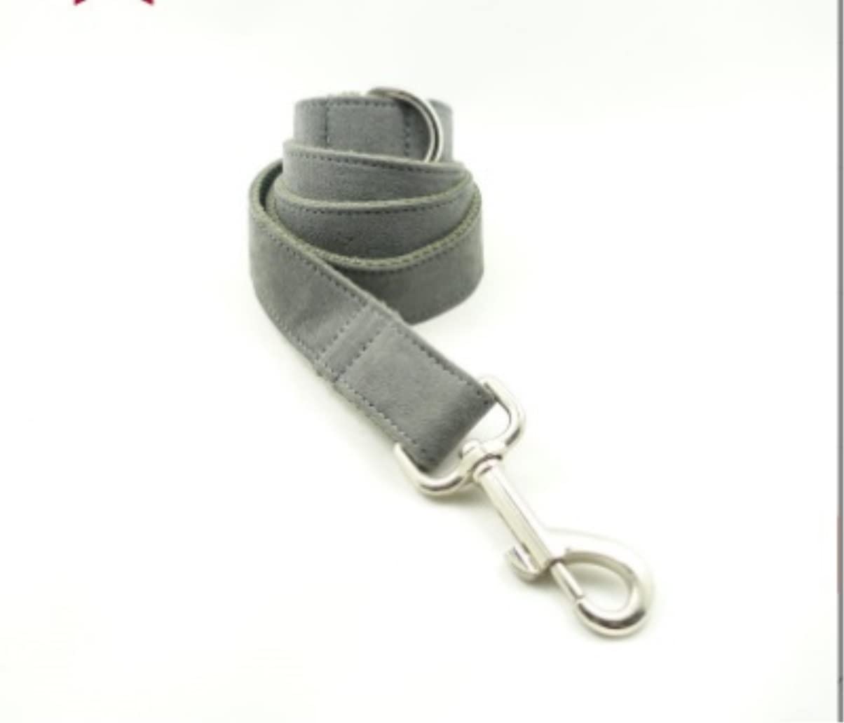 Correa Perro Correr Collar de Perro Correa clásico Ajustable Personalizado Durable Suave Pajarita Mascota Regalo Antideslizantes Reforzada(49-55cm)