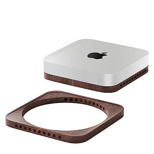 HEWYIOS Black Walnut Desktop Stand is Suitable for Mac Mini
