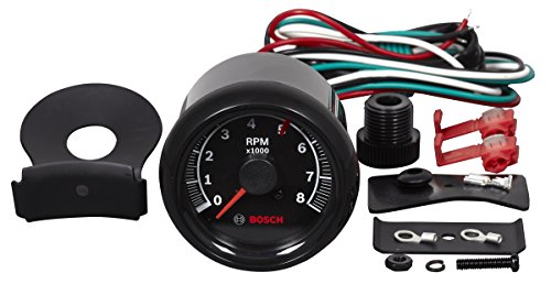 BOSCH SP0F000025 Sport II 2-5/8" Tachometer (Black Dial Face, Black Bezel) - Thumbnail 2