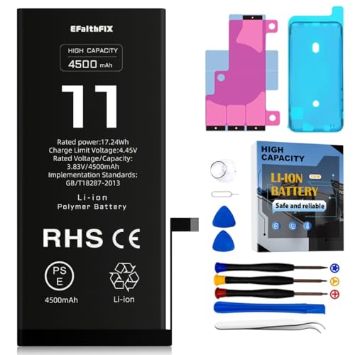 EFAITHFIX 4500mAh Upgraded Replacement Battery Compatible wi