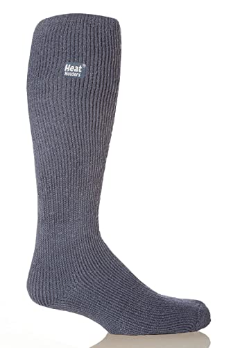 Heat Holders Mens Extra Long Heat Holders, Denim, US Shoe Size 7-12, 1 Pair