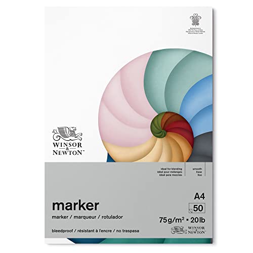 Winsor & Newton Carta Bleedproof Per Marker 75 G - A4-50 Fogli