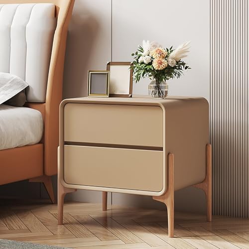 Table de chevet marron 40x40x50cm pour une chambre moderne et rangée