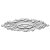 Ekena Millwork CM30SG 30 1/2-Inch W x 20-Inch H x 1 1/2-Inch P Strasbourg Ceiling Medallion