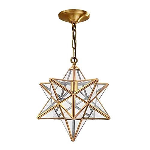 Suspension luminaire Moravian E27 lustre en verre et cuivre pour décoration de loft et café retro