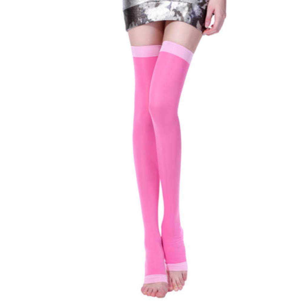FKaiYin 1 pair Varicose Veins Compression Socks for Women/Men - Sleeping overnight Slimming Stockings lady's Beauty Leg Slim legging Future experience Pink