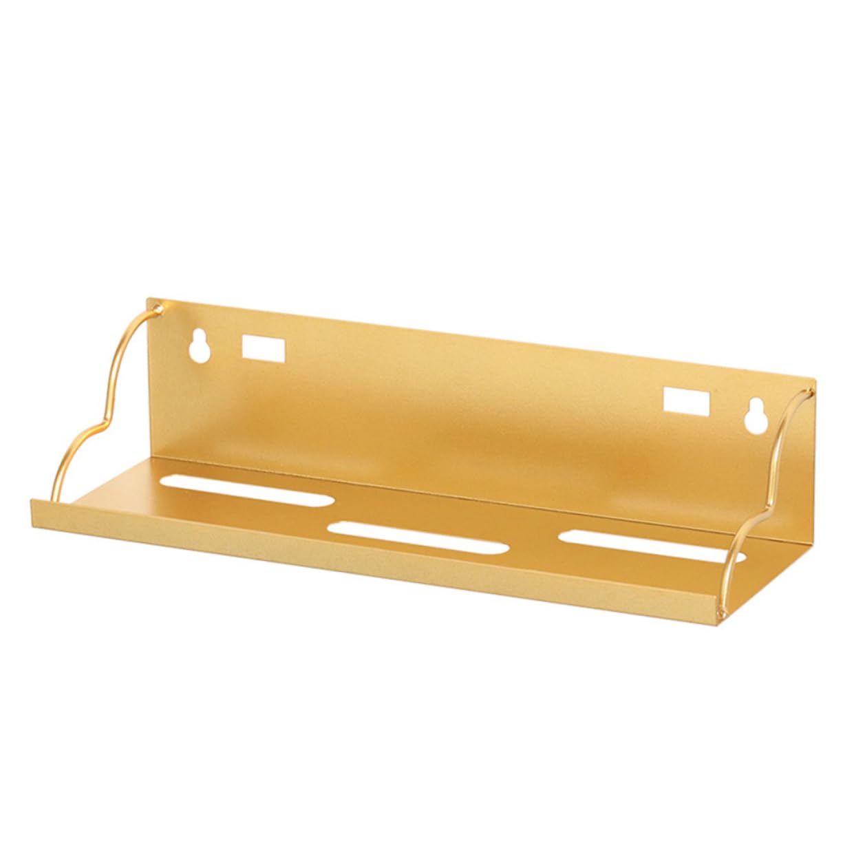 DECHOUS Wrought Iron Wall Mounted Storage Rack Stylish Decorative Organizer for Sundries Books Glasses Keys Water Cups Space Saving Design for Home Kitchen Bedroom Office Bathroom