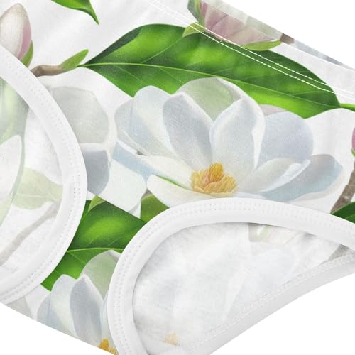 Spring Floral Flowers White Girls Underwear Toddler 2t Cotton Panties for Girl Aesthetic Briefs Kids Undies4