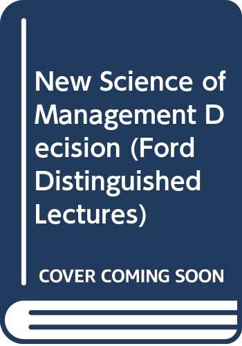 The New Science of Management Decision. 0060360003 Book Cover