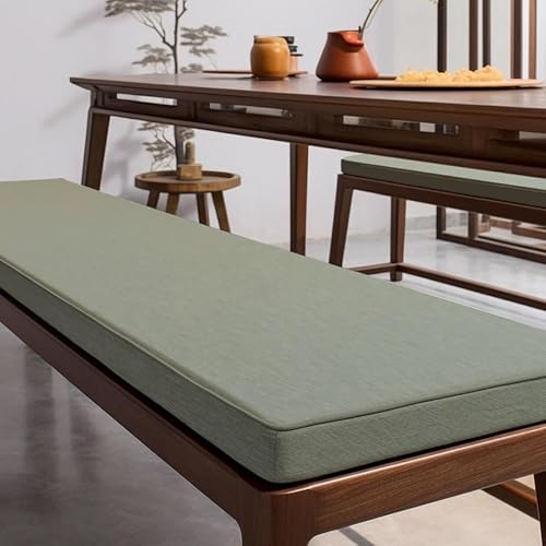 Cojín de banco impermeable gris de 100x60x5 cm con funda extraíble y base antideslizante 2