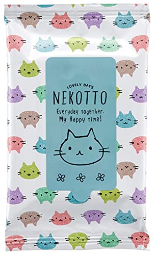 スケーター 虫除け ウエットティッシュ 15枚 ねこっとカラフル 日本製 MYWT1-A