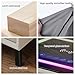 YWSXHS Smart Bedside Table, Nightstand with Drawer, Modern Bedside Table with Wireless Charging Bedroom Side Table Adjustable Lights for Living Room(Black)