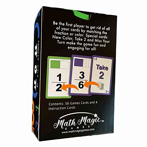 Crazy Fractions - A Fun, Fast Fraction Game That Your Kids Will Love to Play! Practice Comparing and Simplify Fractions. for 3rd Grade, 4th Grade, 5th Grade and 6th Grade.