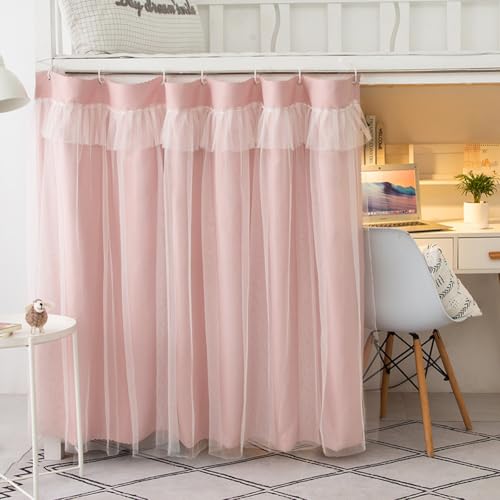 haozaikeji Dorm Bed Curtains Bottom Bunk Bed Curtains Single Bed Blackout Curtains Loft Bed Canopy for Students Dorm Bedroom