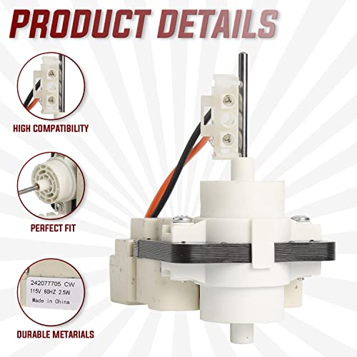 242077702 242077705 Refrigerator Evaporator Fan Motor By Seentech - Compatible With Fri-Gidaire, Kenmore Refrigerators – Replaces 5304514392 A03788604 242077701 242219201 Ap6892595 #TOP1