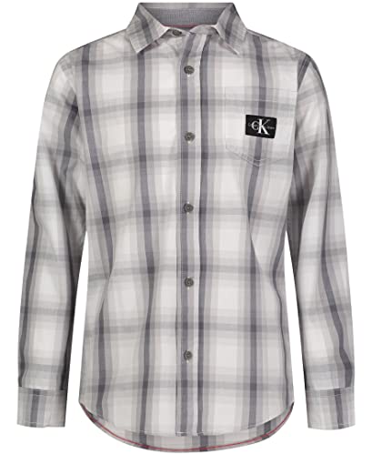 Image of Calvin Klein Boys Long Sleeve Woven Button-Down Shirt