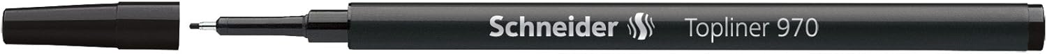 Schneider Topliner 970 Fineliner Pen Refill 0.4 mm Black for Topliner 911 Pack of 10