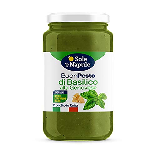 BuonPesto di Basilico alla Genovese 190 gr - "O Sol e Napule" - Cartone 12 Pezzi