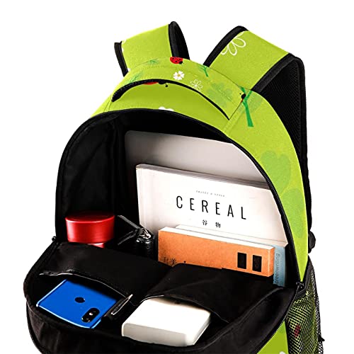 Sac à dos ordinateur portable vert et multicolore pour le lycée