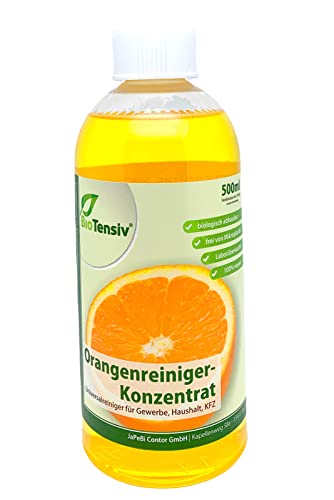 BioTensiv Orangenreiniger-Konzentrat 500ml, Universalreiniger | Fleckenentferner | Fettlöser