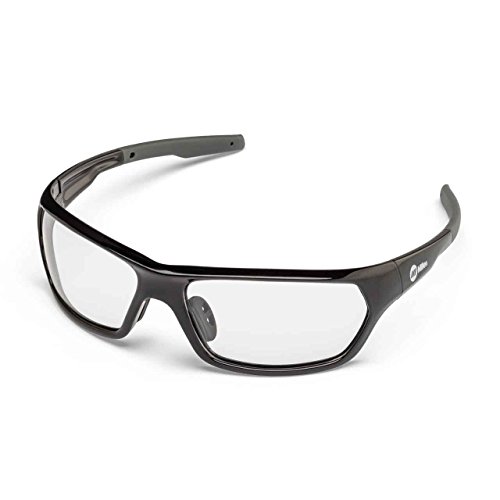 MILLER 272201 Slag Safety Glasses Clear Lens, Black Frame