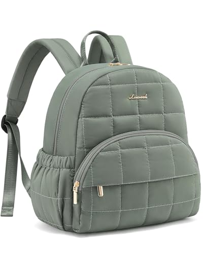 LOVEVOOK Small Backpack Purse for Women, Mini Puffer Backpack with Anti-theft Pocket, Lightweight Quilted Casual Daypack for Daily Work & Travel