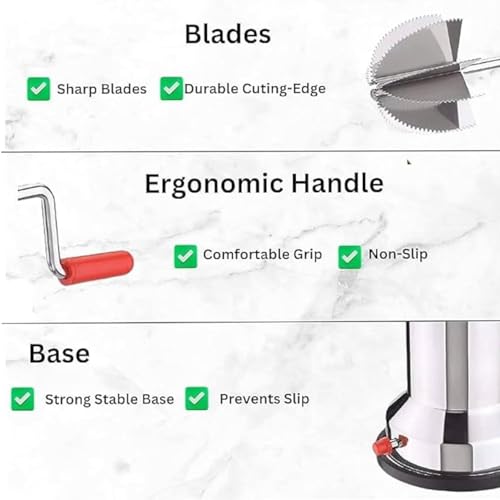 Image of Stainless Steel Coconut Scraper for Kitchen | Pack of 2 | Manual Hand Coconut Grater Tool | Vacuum Base, Rotatable Handle, Manual Operation | Silver