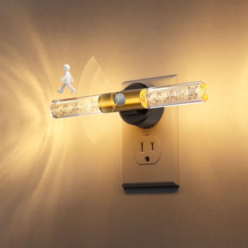 Image of L LOHAS LED Motion Sensor Night Light, Amber-3000K-5000K, Rotating, 1 Pack