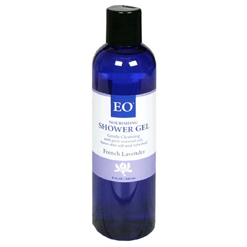 EO Shower Gel, French Lavender, 8Ounce Bottles (Pack of 3