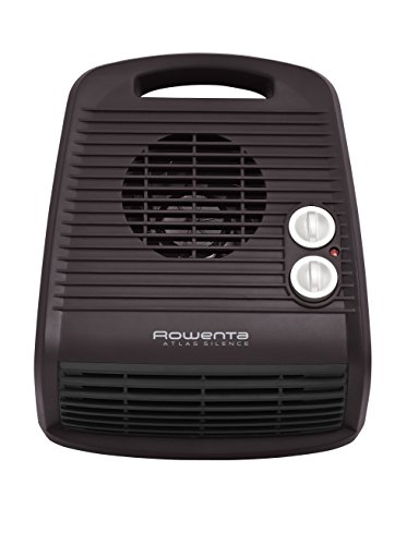 Rowenta Atlas Silence - Termoventilador horizontal, 1200/2400 W, 2 posiciones, 51 dB(A), Función Ventilador, Termostato, Portátil