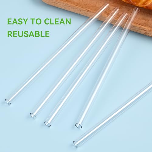 Image of Straw Replacement For Stanley Cup 14 oz & 20 oz Tumblers, Clear Reusable Straws For STANLEY Quencher H2.0 Straw Lid Tumblers,Also Fit Other Brands 12 oz-20oz Tumbler Cups,Hard Plastic BPA Free 4 pack