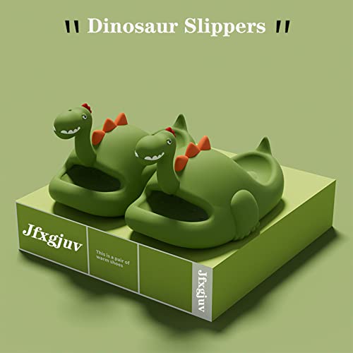 Dinosaur Slippers, Dinosaur Cloud Slides Dinosaur Slides Cute Cartoon Anti-Slip Novelty Open Toe Slides Summer Indoor Outdoor Beach Shoes Sandals for Adult Kids2