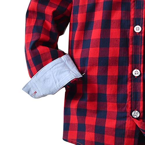 Kids Fashion Tops Toddler Boys Long Sleeve Winter Autumn Bow Tie Shirt Tops Coat Outwear For Babys Clothes Plaid3