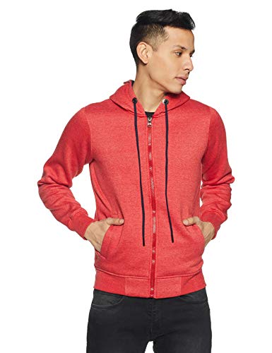 Image of Qube By Fort Collins Men Cotton Hooded Sweatshirt
