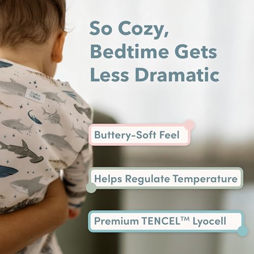 Image of Loulou Lollipop Tencel Lyocell Wearable Baby Blanket Sleeping Bag, Unisex Infant Toddler, 1.0 TOG, 2-Way Zipper Sleepsack