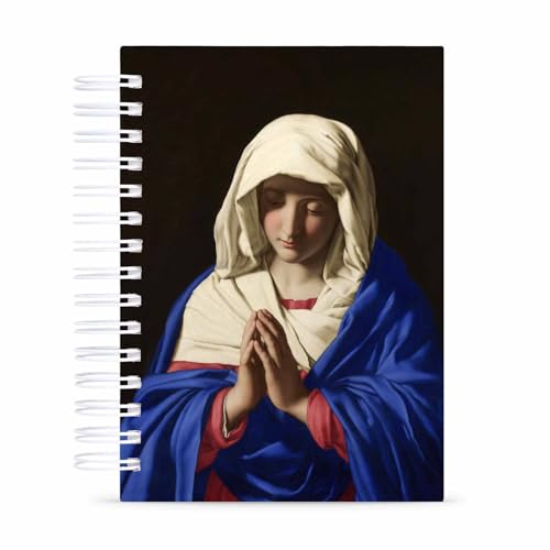 Caderno Devocional Pautado 125 Folhas 90g Capa Dura Virgem em Oração