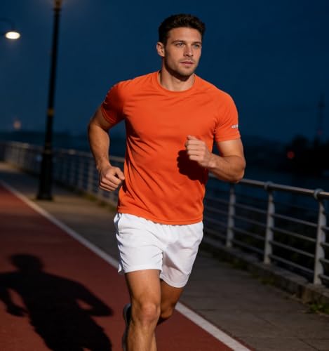 Image of Men's Quick-Dry Sportswear T-Shirts,4 /6 Pack Breathable Moisture Wicking Gym Tops for Training & Workout,Short Sleeve Tees