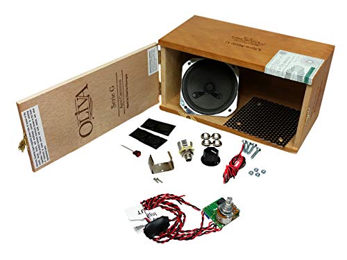 Cigar Box Amplifier Kit - Includes everything you need: Wooden Cigar Box, All Hardware and Assembly Guide!
