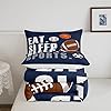 Feelyou Football Comforter Set Full Size Kids Basketball Baseball Soccer Comforter for Boys Girls Sports Theme Bedding Set Breathable Soft Navy Blue Duvet Quilted Ball Game Room Decor #4