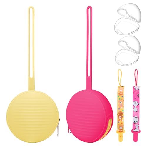 Image of Sopkdey Pacifier Case, Holder for BPA Free Traveling Baby Essentials Set