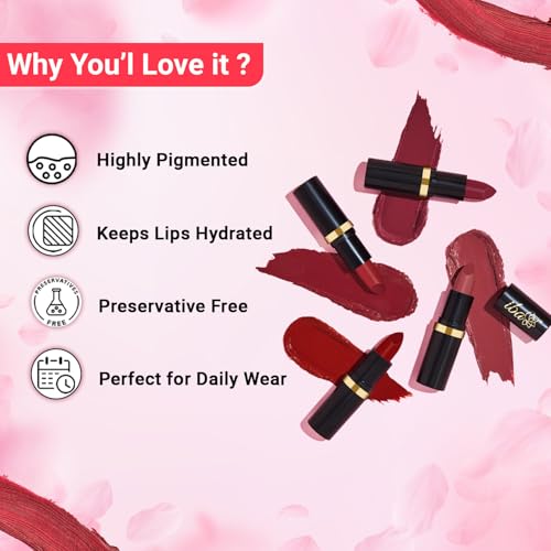 Image of Iba Pure Lips Moisture Rich Set of 2 Lipsticks for Women- Nude Love (A45 Glossy Natural & A46 Spicy Nude) (2 X 4g) | High Glossy, Creamy Finish & Smooth Texture | Hydrated Lips | Enriched with Vitamin E, Coconut Oil & Shea Butter | Intense Colour & Highly Pigmented | Lip Makeup