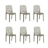 conjunto mesa y 6 sillas jardin Ideal para jardines, terrazas, cocina o salón.