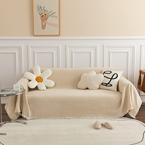 Jeté de canapé grande taille chenille pour soirée cocooning - 2