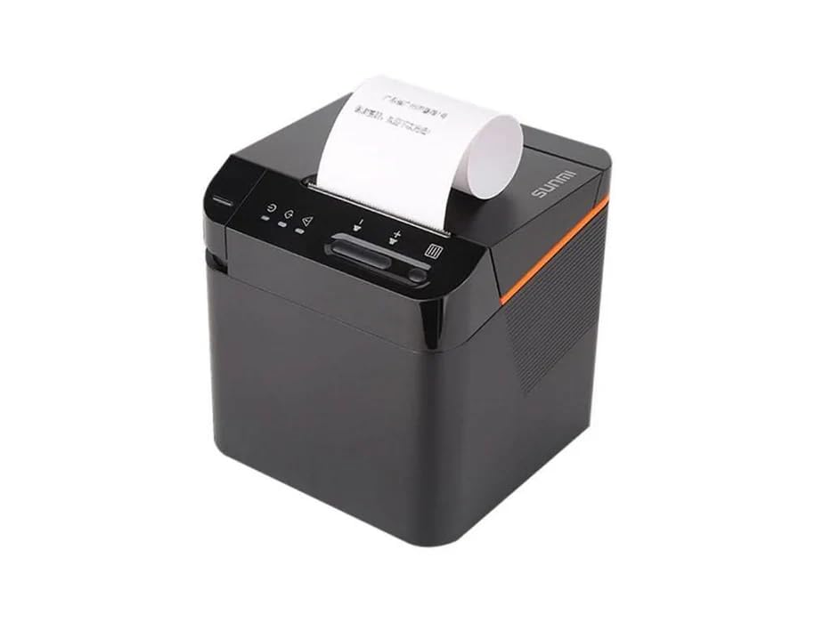 SUNMI Cloud Printer - Impresora Tickets 80mm - Papel Térmico 80 mm - Impresora Termica sin Tinta - Corte Automático - Conexión USB, RJ11, WiFi y Bluetooth - Velocidad de Impresión 250 mm/s