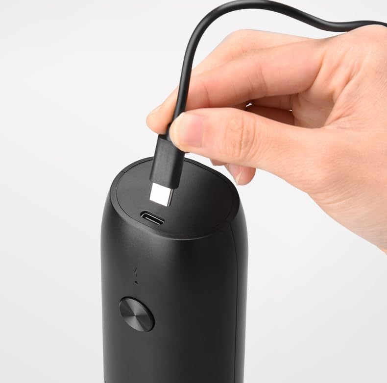 Electric Dual Coffee Grinder Set, Black, Stainless Steel, with Charging Base, Modern Design, Kitchen Household Use